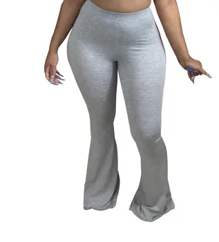 Culoare solidă Stretch Pantaloni Flare Femei Plus Dimensiune XS-3XL Pantaloni Lungi Joggeri 2020 Toamna de Moda Streetwear-Sexy, Femei de Îmbrăcăminte