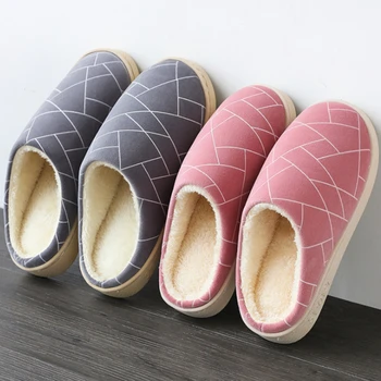 2021 Vânzare Fierbinte pentru Femei Papuci Barbati Cupluri Geometrice Turma Caldă Non-alunecare Podea Acasă Papuci Pantofi de Interior Chinelo Masculino