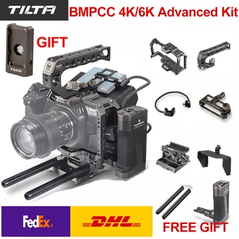 Tilta BMPCC 4K/6K Avansate Trusa TA-T01-O-G Camera Complet Cușcă Top Mâner Mâner Lateral F970 Placa de Baterie pentru Blackmagic Pocket