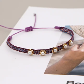 Go2boho Împletite Bijuterii Brățară Pentru Femei Boho Bijuterii Tesatura De Moda Țesute Manual Prietenie Perle Bratari 2020 En-Gros