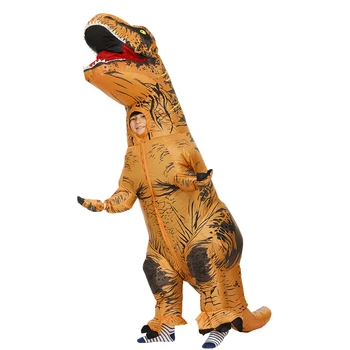 Adult Copii Costum de Dinozaur Gonflabil Costume Anime T-Rex 