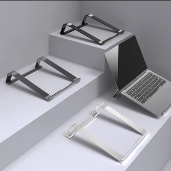 Aliaj de aluminiu Stand Notebook, Laptop Portabil Stand Titular Pentru Macbook Air Pro 13 15 Non-alunecare Silicon Computer de Răcire Suport