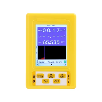 BR-9C 2-în-1 Handheld Digital Display Electromagnetice Radiații Nucleare Detector de EMF detector Geiger Full-funcțional Tip Tester