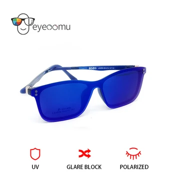 EYEOOMU Nou Clip Magnetic Pe ochelari de Soare Lentile Polarizate Bărbați Tocilar Optice, Ochelari de vedere Femei Vintage TR90 UV Cadru Cu Priscription