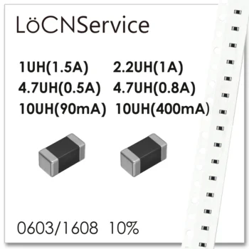 LoCNService 0603 1608 4000PCS 10% Curent Mare 1UH(1.5 a) 2.2 UH(1A) 4.7 UH(0,5 a) 4.7 UH(0.8 a) 10UH(90mA) 10UH(400mA) Inductoare