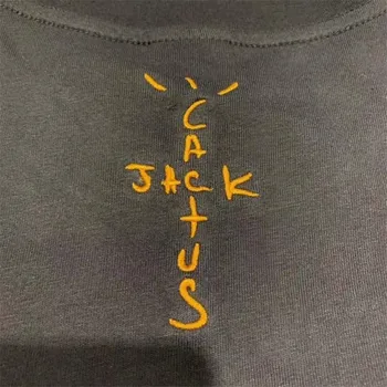 Broderie Travis Scott Cactus Jack T-Shirt Barbati Femei Astroworld Face spălat veche Tricou Barbati Top Tees
