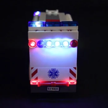 Lumina LED-uri Compatibil pentru Oraș Serie de Ambulanță de Urgență Prieteni Blocuri Caramizi 4431 Jucarii si Cadouri numai lumina