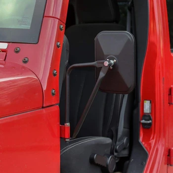 Pentru Jeep Wrangler CJ CN TJ JK JL Auto Oglinzi Laterale Pătrat Doorless Oglinzi retrovizoare Usor De instalat