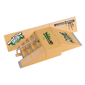 Mini Moda Finger Skate Park Rampa Kituri De Ploaie Skateboard Degetele De Formare Elemente De Recuzită De Jocuri Pentru Copii Interior Sport Extrem Set De Jucării