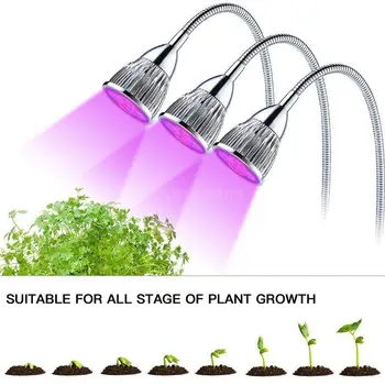Phytolamp Pentru Plante Full Spectrum Led-Uri Cresc De Lumină Pentru Plante De Interior Timmer Control Fito Lampa La Domiciliu