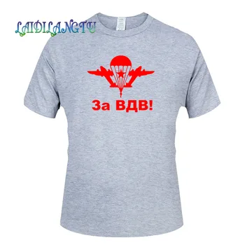 Noi Trupe Aeropurtate ruse T-Shirt Parașutist Spetsnaz VDV Militare din Bumbac cu Maneci Scurte Topuri de Vara Tricouri Plus Dimensiune