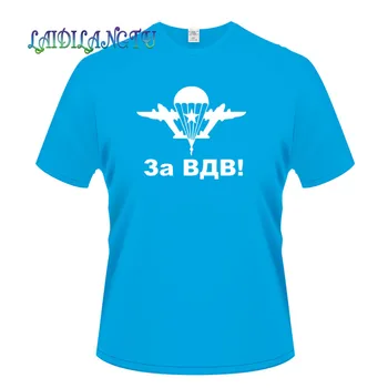 Noi Trupe Aeropurtate ruse T-Shirt Parașutist Spetsnaz VDV Militare din Bumbac cu Maneci Scurte Topuri de Vara Tricouri Plus Dimensiune