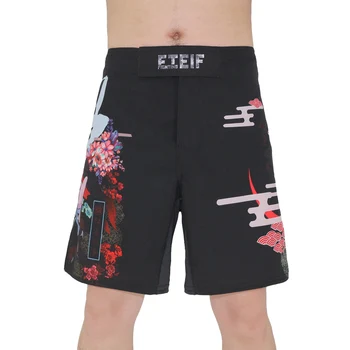 Box pantaloni Scurți FTEIF de Îmbrăcăminte din China Mma, Muay Thai Kickboxing Lupta Suotf Muaythai Oameni Santa Tigru Pot Vânt Războinic Frumos
