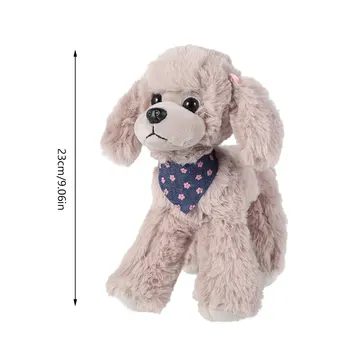 23cm Realist Teddy Câine Papusa Pudel Jucării de Pluș Drăguț Animal Suffed Papusa pentru Copii Jucării pentru Copii de Craciun Cadou de Ziua de nastere