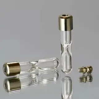 20buc 6mm clar clepsidra Flacoane de sticlă Pandantiv din metal cu șurub capac de STICLĂ colier pandantiv perume ulei componentă a face cadouri