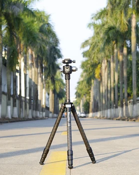 XILETU XLS-284C + G44 Profesionale din Fibra de Carbon Stand Trepied 360 de Grade Panorama Ballhead Pentru Digital aparat de Fotografiat Dslr/Video