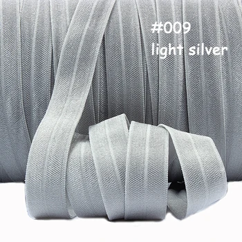 Flora solid dușman în stoc, #009 lumina de argint ori peste elastic panglică pentru păr accesorii