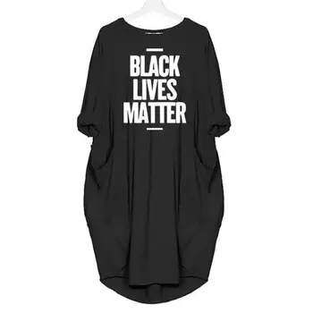 New Sosire Pocket T-Shirt Pentru Femei Black Lives Matter Scrisori De Top T-Shirt, Bluze Femei Trunchiate Streetwear Vara Camiseta Cactus