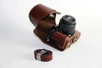 Nou aparat de Fotografiat Sac Sac Pentru Canon EOS M50 EOSM50 PU Caz din Piele Sac de aparat de Fotografiat se Acoperă Cu Curea
