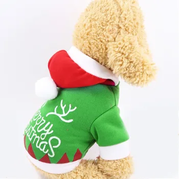 PUOUPUOU Desene animate Câine de Companie Haine de Crăciun Costum de Haine Drăguț pentru Caine Mic Strat Hanorace Hanorac Ropa Para Perro XS-XXL