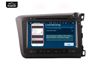 Mozilla 8.0 Masina CD Player DVD GPS navigatie Pentru Honda Civic 2012-Dreapta de Conducere multimidia Auto radio stereo player