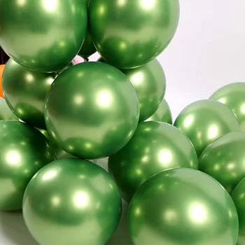 Verde de Crom Metalic Baloane pentru Petrecere 25/50 buc 12 inch Latex, baloane pentru Ziua de nastere Nuntă, Logodnă, Aniversare, Crăciun