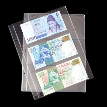 10buc Pagini de Bani de Hârtie Album Bancnotă de Colectare Carte de Stocare Album de Bani de Hârtie, Timbre Poștale Titularul Carte de Buzunar