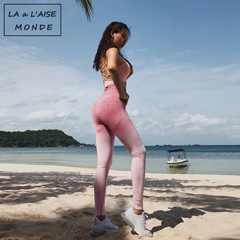 Lucylizz Femei De Fitness Tummy Control Yoga Pantaloni Talie Mare Fără Sudură Sport Jambiere Jogging Femme Elastic Sport Rularea Pantaloni