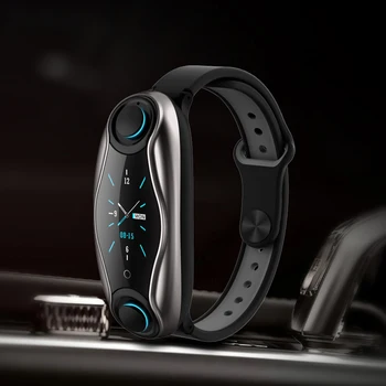 T90 mai Noi AI Ceas Inteligent Cu Bluetooth 5.0 Casti Monitor de Ritm Cardiac Brățară Inteligent Timp de Așteptare Ceas Sport