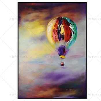 2020 Nou Pictate Manual Culoare Balon Rezumat Pictura In Ulei Pe Panza Arta De Perete Decor Acasă Imagini Moderne, Nici Un Cadru De Imagine