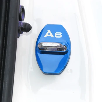 4buc Auto Emblema de Protecție de Blocare a Ușii Capacul se Potrivesc Pentru Audi A1 A3 A4 A5 A6 A7 A8 Q3 Q5 Q7 S8, TT Accesorii Styling Auto