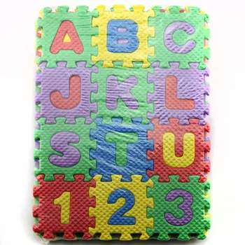 36Pcs Podea mat, mat de yoga pentru copii spumă covor mozaic podea covor joc de copil saltea podea Dezvoltarea Intelectuală covor puzzle mat