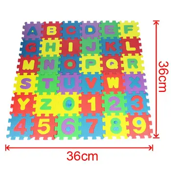 36Pcs Podea mat, mat de yoga pentru copii spumă covor mozaic podea covor joc de copil saltea podea Dezvoltarea Intelectuală covor puzzle mat