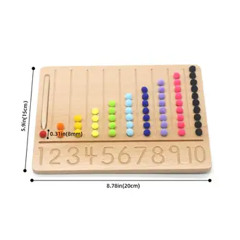 Materiale Montessori Digitals 0-10 Numerele de Bord Scrisul Contur Didactice Montessori Math Jucarii Pentru Copii I1864H
