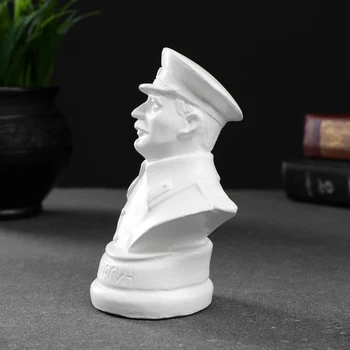 Stalin bust alb, 12x7.5cm 4877846 decor Acasă