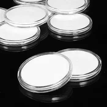 10buc/lot Plastic Transparent Suportul Monede de Colectare de Monede Cutie Caz de Monede de Stocare Capsule de Protecție Cutii Container 18-40mm
