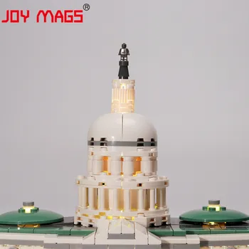 BUCURIA MAGS Numai Lumină Led-uri Kit Pentru 21030 Arhitectura Capitoliului Statelor Unite ale americii , (NU Include Modelul)