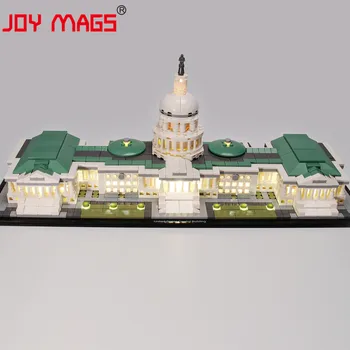 BUCURIA MAGS Numai Lumină Led-uri Kit Pentru 21030 Arhitectura Capitoliului Statelor Unite ale americii , (NU Include Modelul)