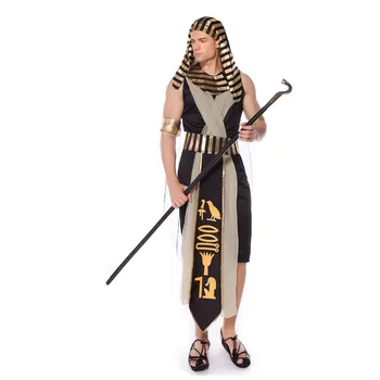 Adult Egiptul Antic Egiptean Faraon, Împăratul, Împărăteasa Cleopatra Regina Costum Petrecere De Halloween Medieval Cupluri Cosplay Dress