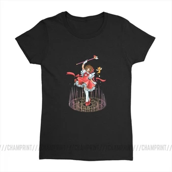 Card Captor T-shirt Femei Vara Anime Japonez Sakura Kinomoto din Bumbac Tricou Harajuku Tricou Topuri Haine de sex Feminin