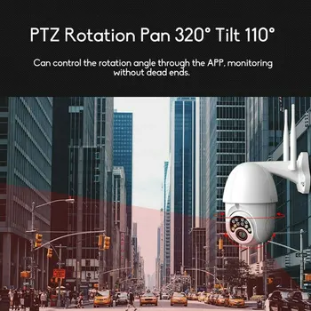 HD 1080P WIFI PTZ Camera IP Wireless Wifi în aer liber de Securitate Acasă Webcam Viziune de Noapte 2MP de Supraveghere de Rețea aparat de Fotografiat
