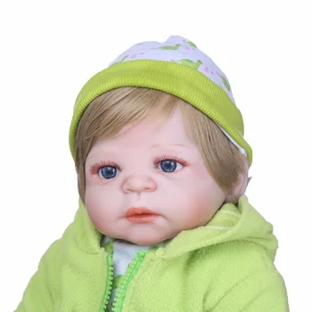 NPK Nicery 22inch 55cm Bebes Renăscut Papusa Greu de Silicon Fată Băiat Jucărie Renăscut Baby Doll Cadou pentru Copii Baby Doll