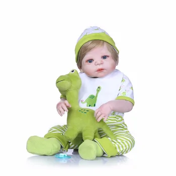 NPK Nicery 22inch 55cm Bebes Renăscut Papusa Greu de Silicon Fată Băiat Jucărie Renăscut Baby Doll Cadou pentru Copii Baby Doll