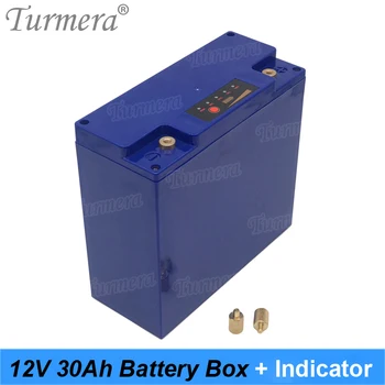 Turmera 12V 30Ah Bateriei Cutie de Depozitare Caz cu Indicator de Capacitate de a Construi 48Piece 18650 Baterie pentru Alimentare Neîntreruptă 12V