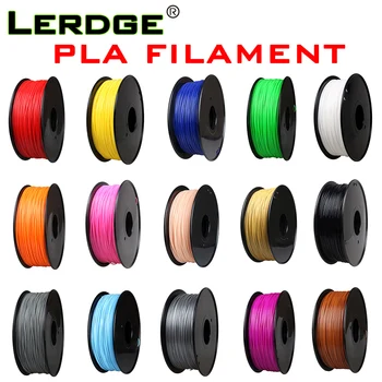 LERDGE imprimantă 3d PLA Filament de 1.75 mm 1KG fibra de Carbon Solid Transparent Fluo Strălucire Sclipitoare de Lumină Schimba Multicolor Gradient