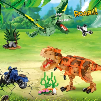 City Lumea Jurassic Dinozaur Mecanic Cărămizi Creator Tehnice Auto Motociclete Blocuri Cifre Cărămizi Jucarii pentru Copii