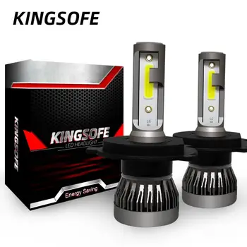 KINGSOFE LED-uri Auto Bec Far de Lumină Hi/Lo Fascicul Kit de 6000K HID Alb pentru H1 H4 H7 H11 9005 9006 9012 Universale Accesorii Auto