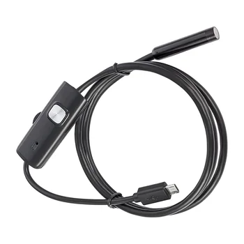 KERUI Mini Camera Endoscop 7mm Flexibile hidroizolante IP67 Micro USB Inspecție Borescope Camera pentru Android PC 6 LED-uri Reglabile