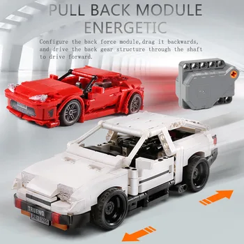 Autentic Autorizației Tehnice de Creator MOC Masina Inițială D Toyota AE86 Desene animate cu Motor Blocuri Caramizi Jucarii Copii
