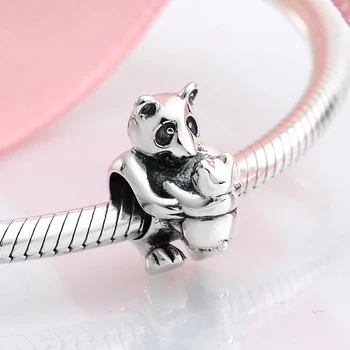 Forest elf drăguț Totoro Designer Farmecele pentru bratari Face Autentic Argint 925 Animal Margele Bijuterii Fine